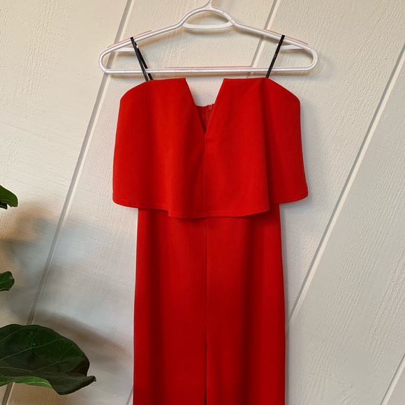 Lulu’s Red Strapless Jumpsuit - Picture 5 of 7